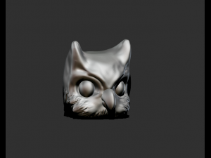 OWL MASK 3D MODEL 3D मॉडल
