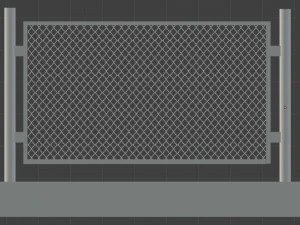 parete in rete Modello 3D