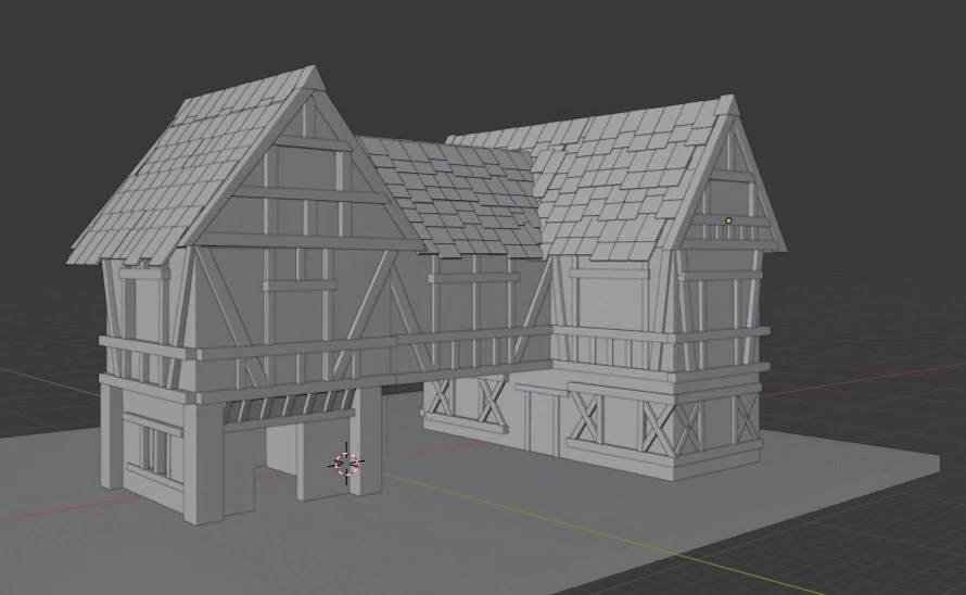 medieval house 3D Model .c4d .max .obj .3ds .fbx .stl .blend