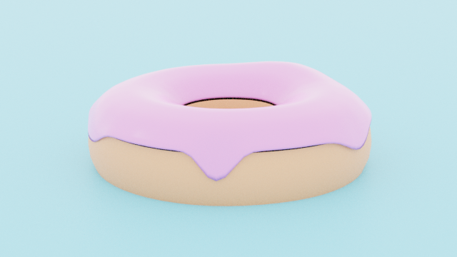 pink donut Modèle 3D .c4d .max .obj .3ds .fbx .stl .blend 