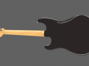 fender stratocaster 1977 guitar 3D Model