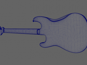 fender stratocaster 1977 guitar 3D Model