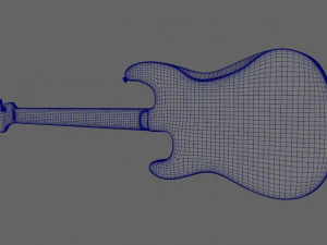 Gitara Fender Stratocaster 1977 Model 3D