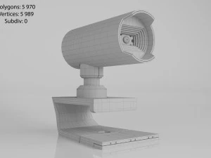 outdoor surveillance camera 3D Model