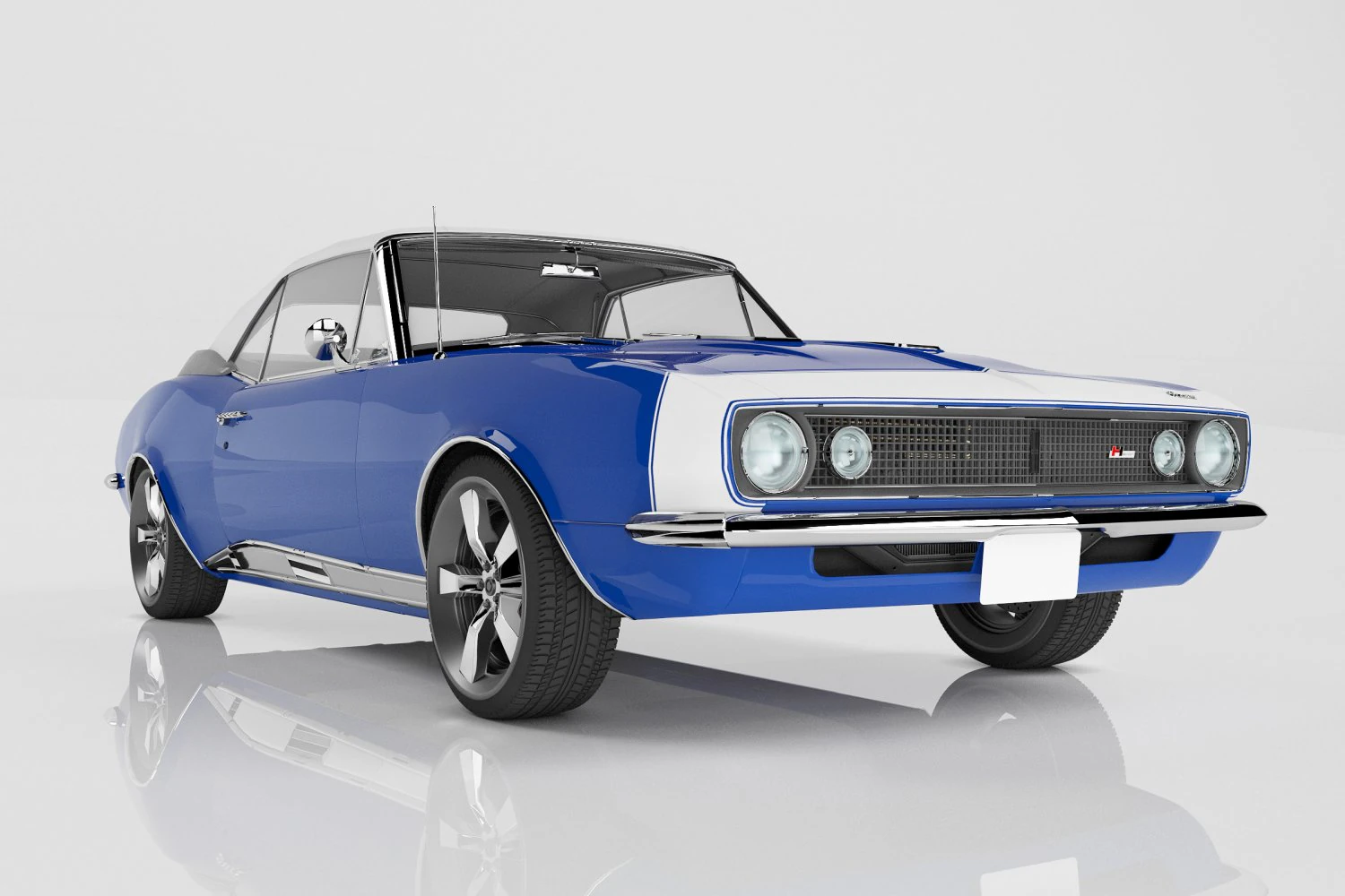 chevrolet camaro 1967 3D Model .c4d .max .obj .3ds .fbx .stl .blend