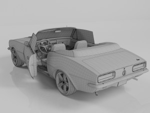 chevrolet camaro 1967 3D Model