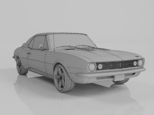 chevrolet camaro 1967 3D Model