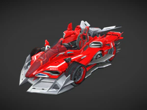 королівський гоночний автомобіль 3D Модель