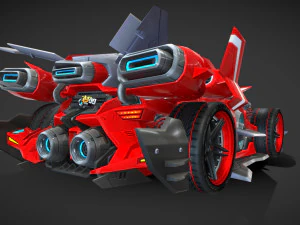 королівський гоночний автомобіль 3D Модель