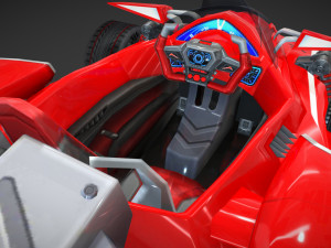 king race car Modelo 3D