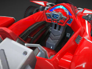королівський гоночний автомобіль 3D Модель