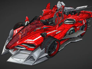 королівський гоночний автомобіль 3D Модель