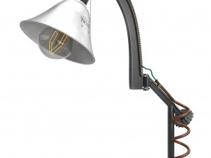 steampunk table lamp 3D 모델