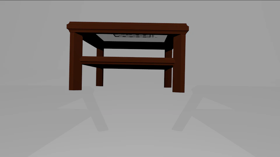 coffee table for playing checkers 10x10 3D Model .c4d .max .obj .3ds .fbx .stl .blend 