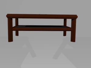 coffee table for playing checkers 10x10 3D Model