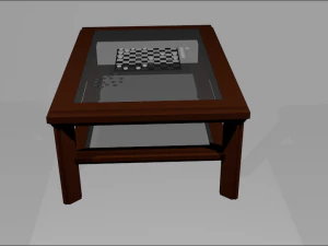 coffee table for playing checkers 10x10 3D Model