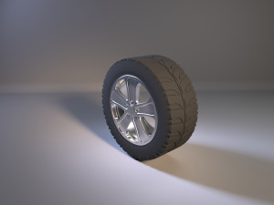wheel disk and tire r20 3D Модель