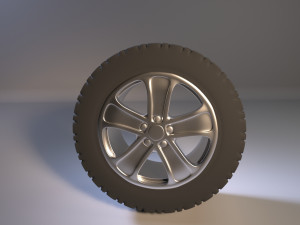 wheel disk and tire r20 3D Модель