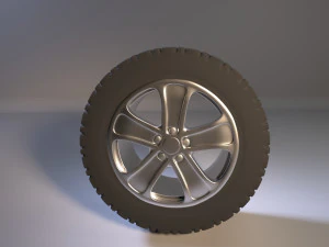 wheel disk and tire r20 3D Model