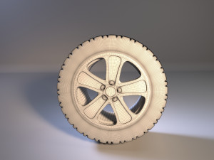 wheel disk and tire r20 3D Модель