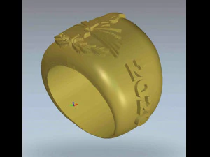 кольцо для выпускника 3D Модель