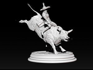 bull fighting stl - obj - ztl file 3D प्रिंट मॉडल