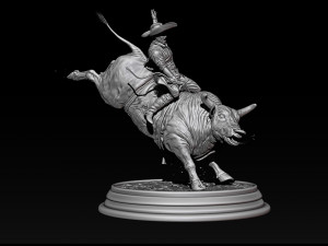 bull fighting stl - obj - ztl file 3D प्रिंट मॉडल