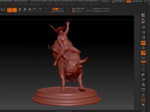 bull fighting stl - obj - ztl file 3D प्रिंट मॉडल