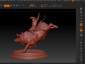 bull fighting stl - obj - ztl file 3D प्रिंट मॉडल