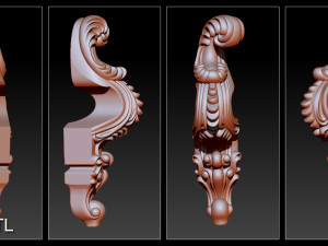 collection legs 3d stl model relief for cnc Model do druku 3D