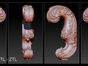 collection legs 3d stl model relief for cnc Model do druku 3D
