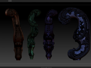 collection legs 3d stl model relief for cnc Model do druku 3D