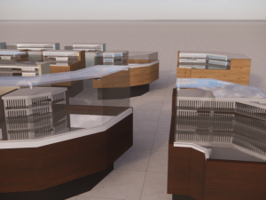 refrigerated display case spring d by evro-market 3D-Modell
