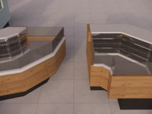 refrigerated display case spring d by evro-market 3D Model