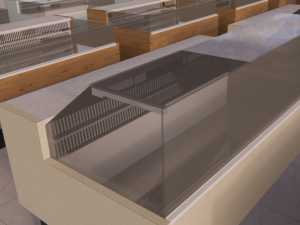 refrigerated display case spring d by evro-market 3D-Modell