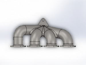 exhaust manifold 3D 모델