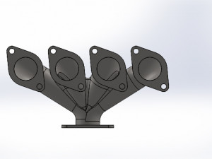 exhaust manifold 3D 모델