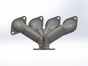 exhaust manifold 3D 모델