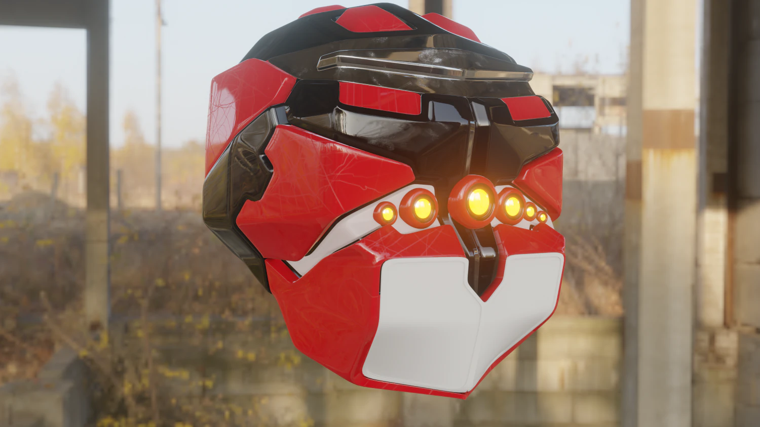 robothead 3D Model .c4d .max .obj .3ds .fbx .stl .blend 