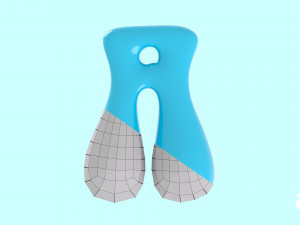 letter a 3D प्रिंट मॉडल