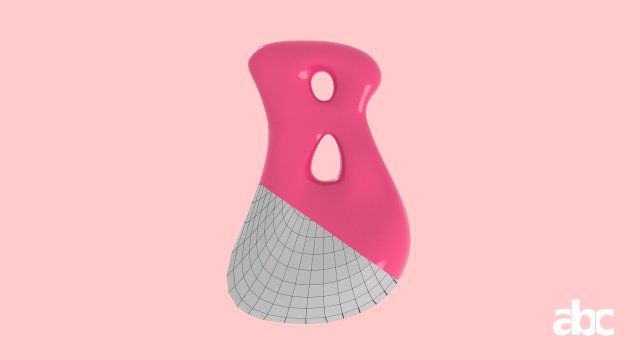 letter b Model Cetak 3D .c4d .max .obj .3ds .fbx .stl .blend