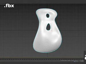 Buchstabe b 3D Druckmodell