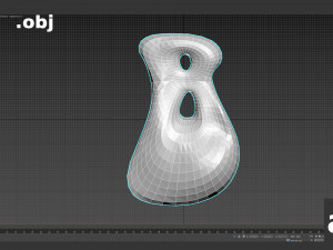 letter b Model Cetak 3D