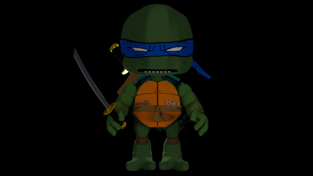 ninja turtle Model 3D .c4d .max .obj .3ds .fbx .stl .blend 