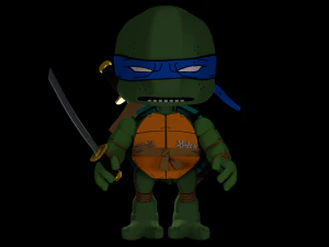 ninja schildpad 3D Model