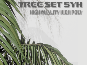 tree set 5yh high poly 3D Model