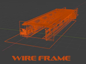 Sifi-Korridor 8j 3D Modell