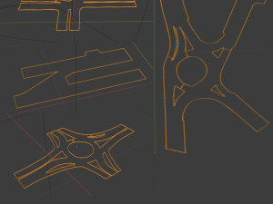 street pack 2j11 - blend- fbx Model 3D
