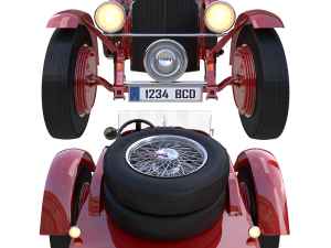 mercedes-benz sskl 1929 Model 3D