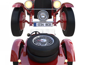 mercedes-benz sskl 1929 3D Model